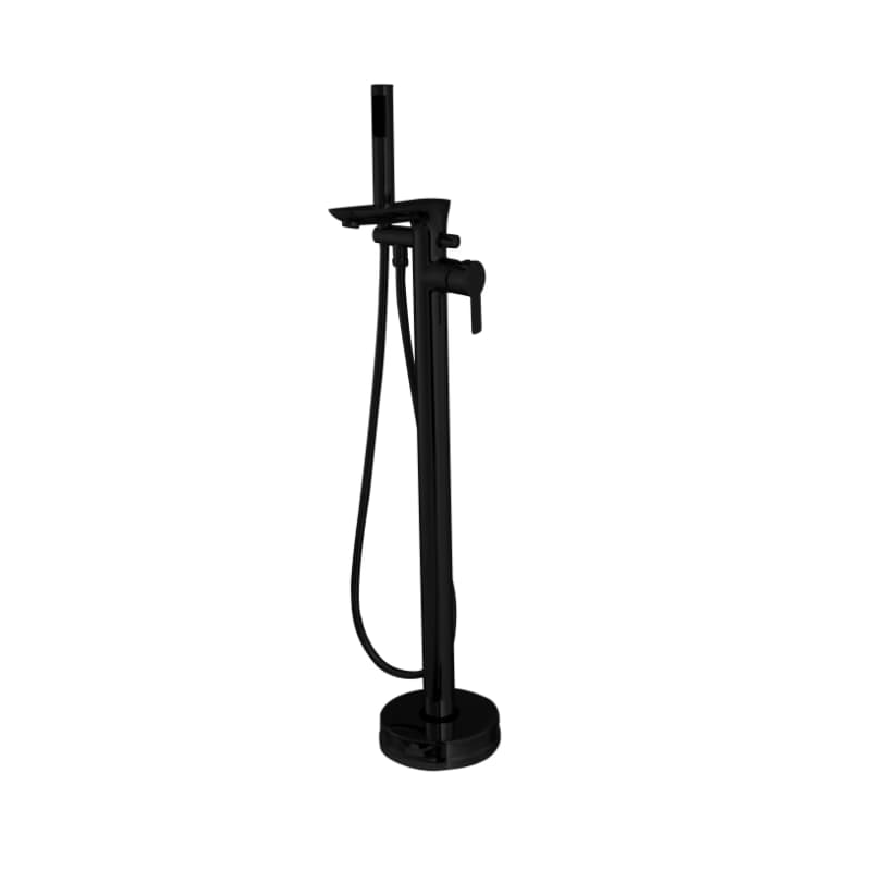 INVENA - Voľne stojaca vaňová batéria GLAMOUR Čierna BW-02-W04-V 1
