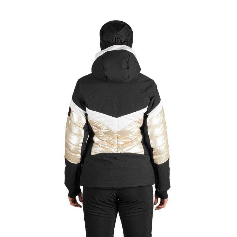 Dámska lyžiarska bunda NORTHFINDER ABIGALE-675blackbeige 5