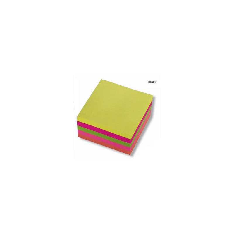 Bloček samolepiaci 76x76mm 5 neón farieb 5x80 listov Concorde 1