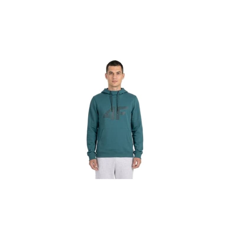 Pánska mikina s kapucňou 4F SWEATSHIRT M2133-46S-TEAL