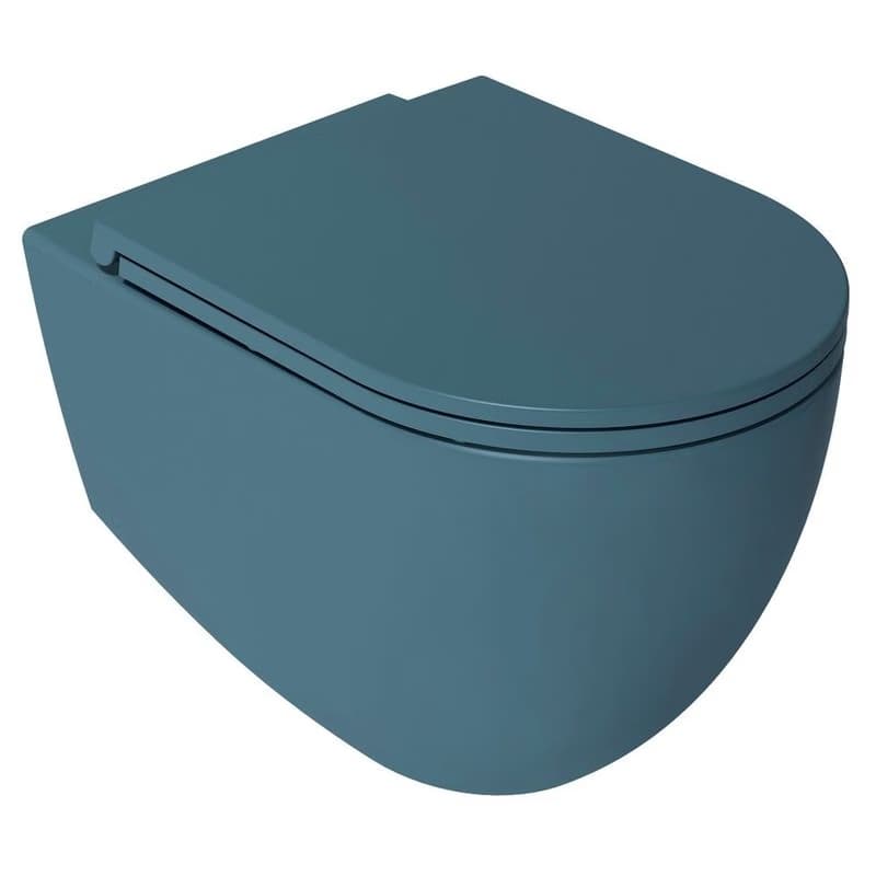 ISVEA - INFINITY WC sedátko SLIM, Soft Close, Easy Take, matná zelena Petrol 40KF0545I-S 3