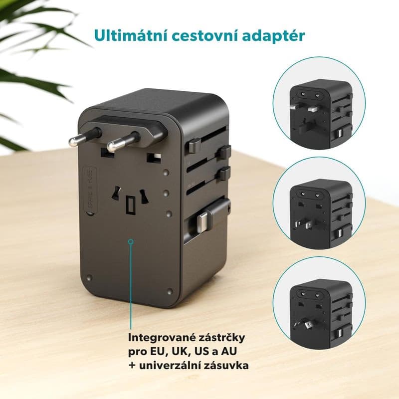 Epico UltraBoost GaN 70W cestovný adaptér EU70 4