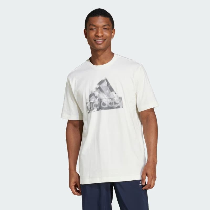 Pánske tričko s krátkym rukávom ADIDAS M FI LOGO T-IW2653-Beige 2