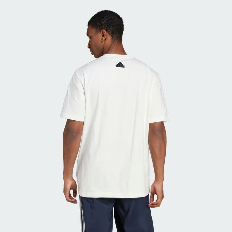 Pánske tričko s krátkym rukávom ADIDAS M FI LOGO T-IW2653-Beige 3