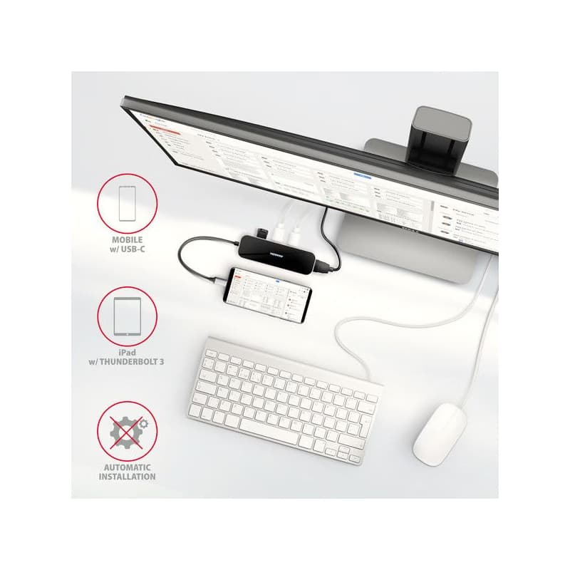 AXAGON HMC-6H4A, USB 3.2 Gen 1 húb, porty 4x USB-A, HDMI 4k/30Hz, PD 100W, kábel USB-C 20cm 5