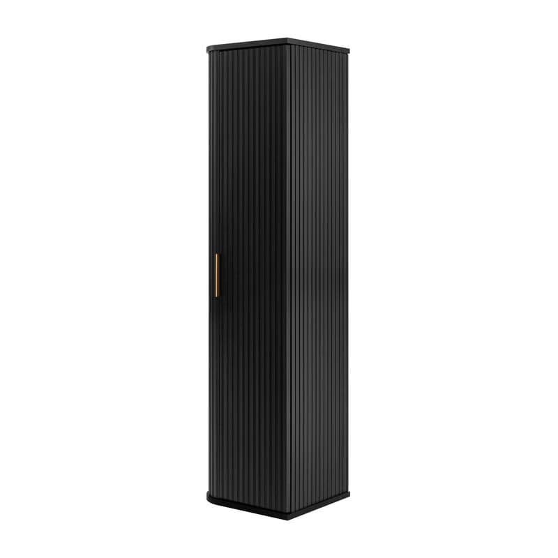 Elvisia Vysoká skrinka do kúpeľne ELEGANCE 139 Black 3