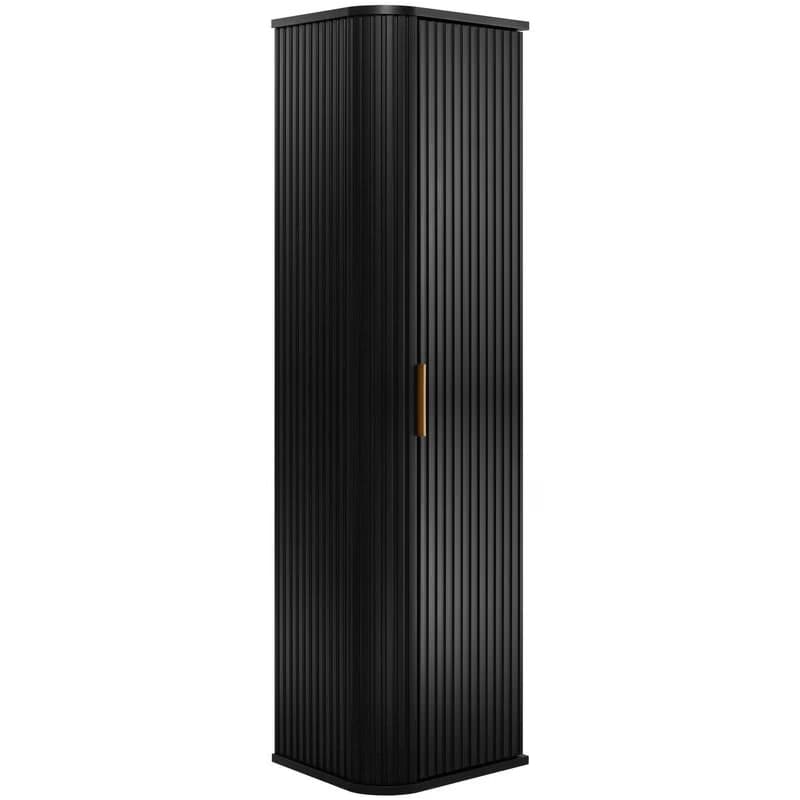 Elvisia Vysoká skrinka do kúpeľne ELEGANCE 139 Black 4