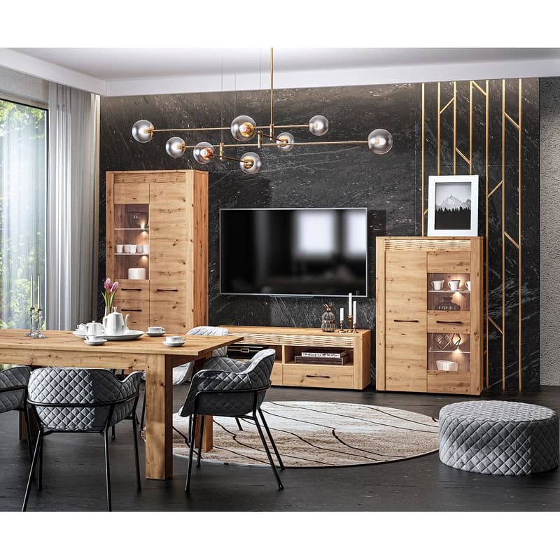 ArtMLM Vitrína LEWIS 04 s LED osvetlením 5
