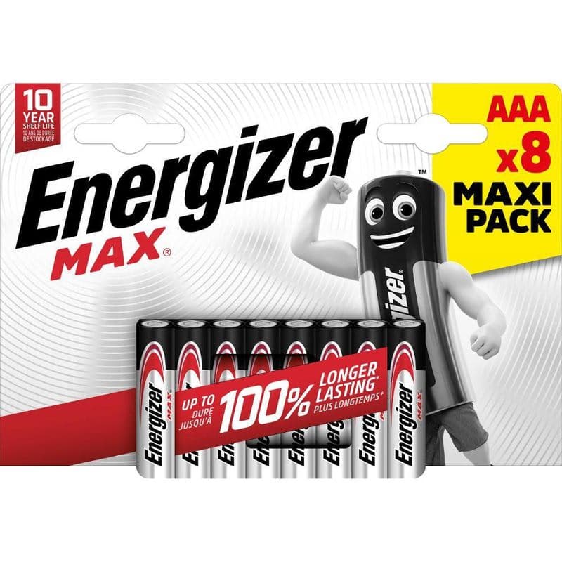 LR03 4+4BP AAA MAX Alk ENERGIZER 1