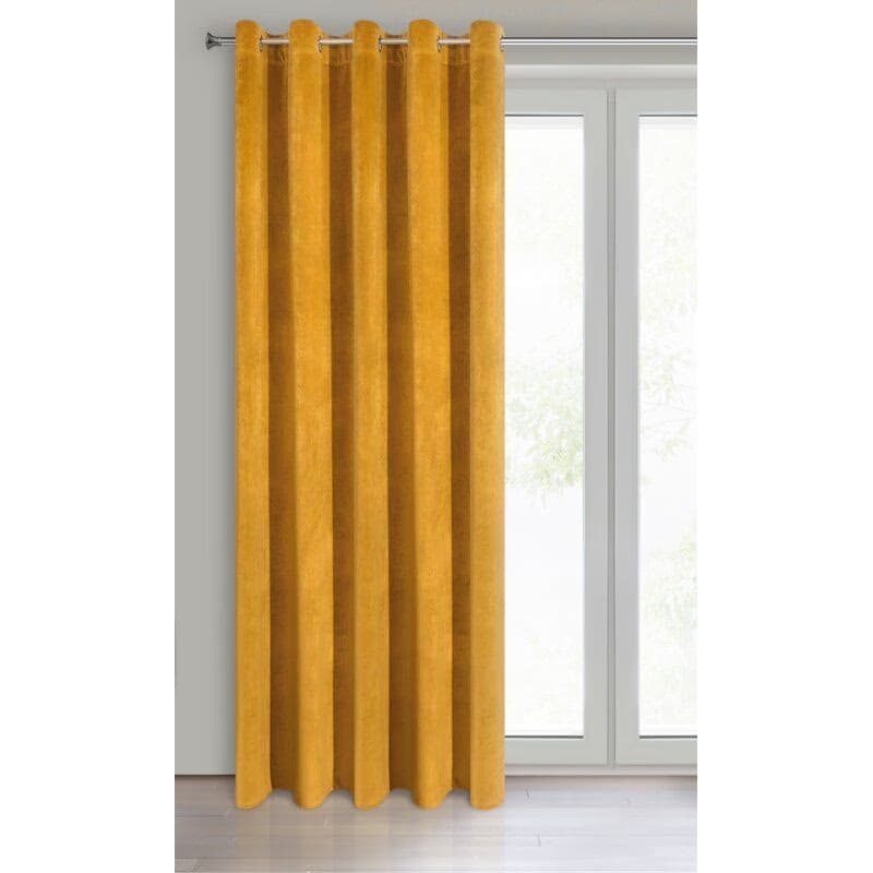 ArtFir Záves VILA | horčicová 140 x 250 cm 2