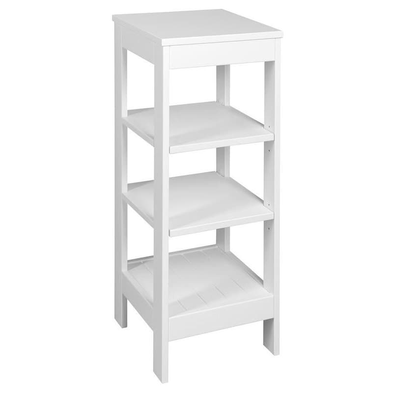 AQUALINE - ETIDE policový regál 36x86x36 cm, biela mat ET086 1
