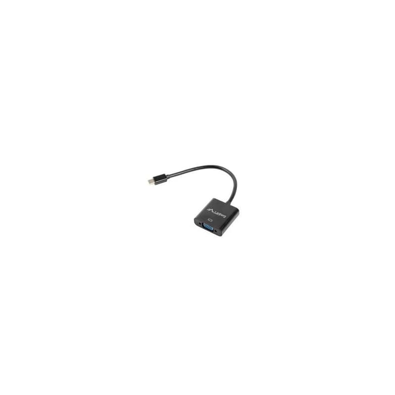LANBERG adaptér HDMI (M) na VGA (F) + Minijack 3.5mm (F) kábel 20cm 5