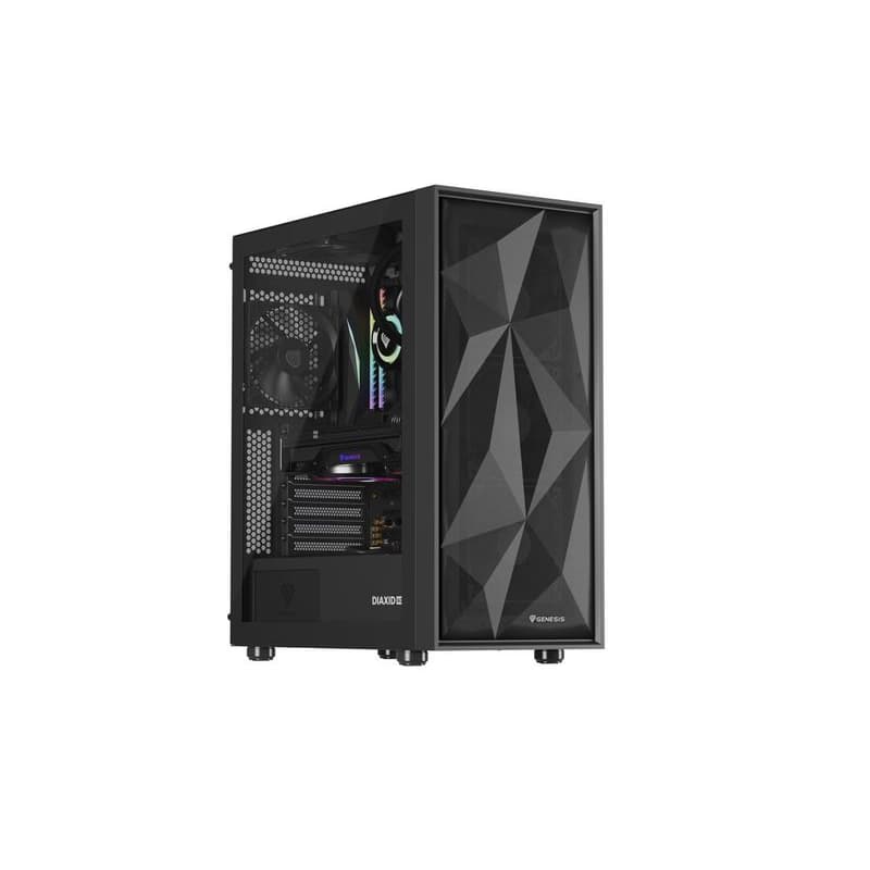 Počítačová skriňa Genesis DIAXID 605F/Midi Tower/Transpar./Čierna 1