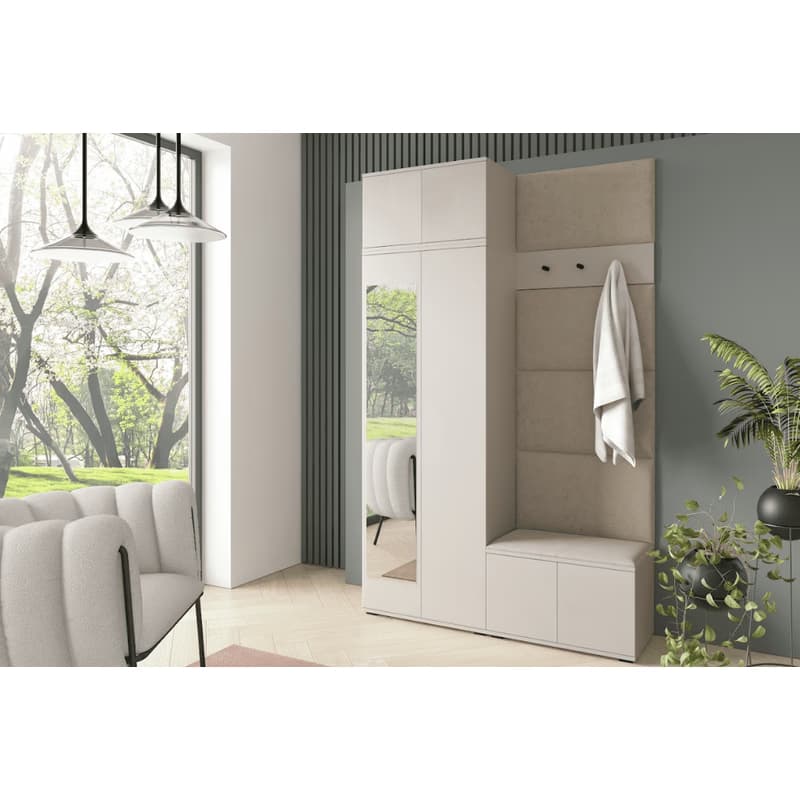 ArtPK Predsieň BIANCO 4 | cashmere so zrkadlom Farba: Trinity 15 4