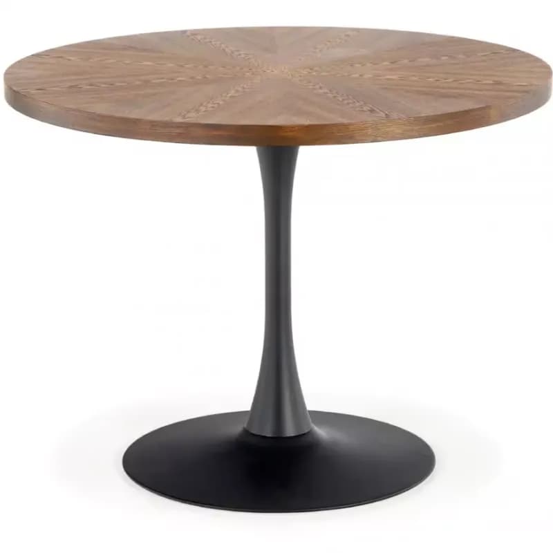 Stôl Carmelo 100 Mdf/Oceľ – Orechowy/Čierna 1