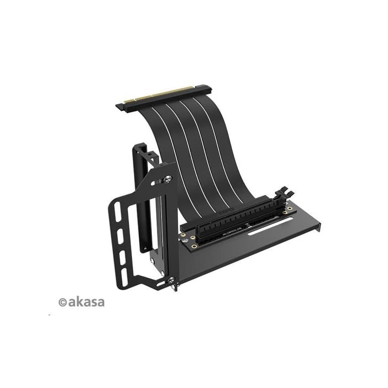 AKASA RISER BLACK PRO, Vertical GPU Holder + Premium PCIe 3.0 Riser cable 2