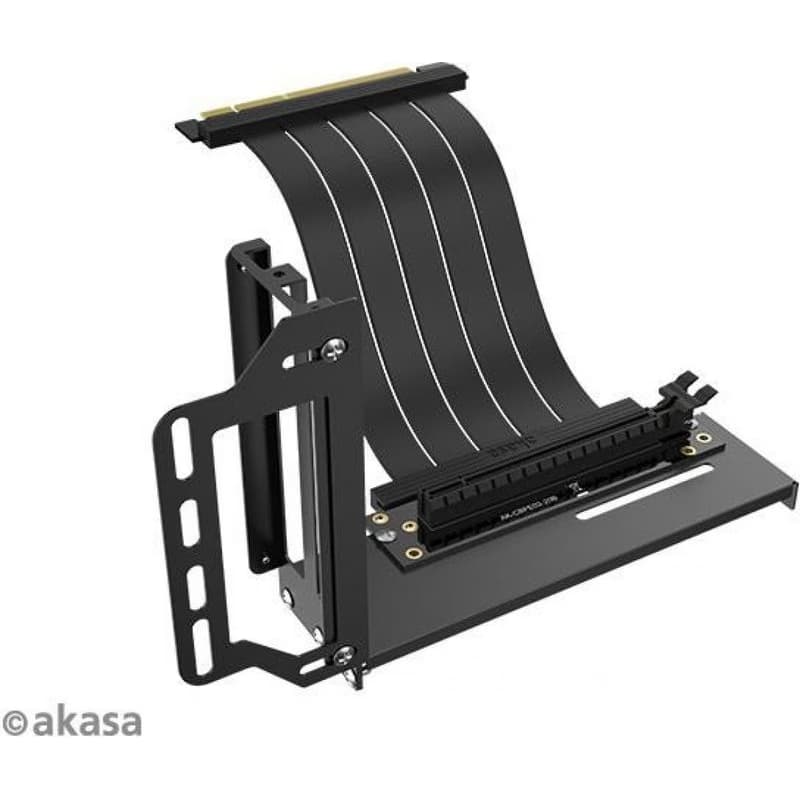 AKASA RISER BLACK PRO, Vertical GPU Holder + Premium PCIe 3.0 Riser cable 3