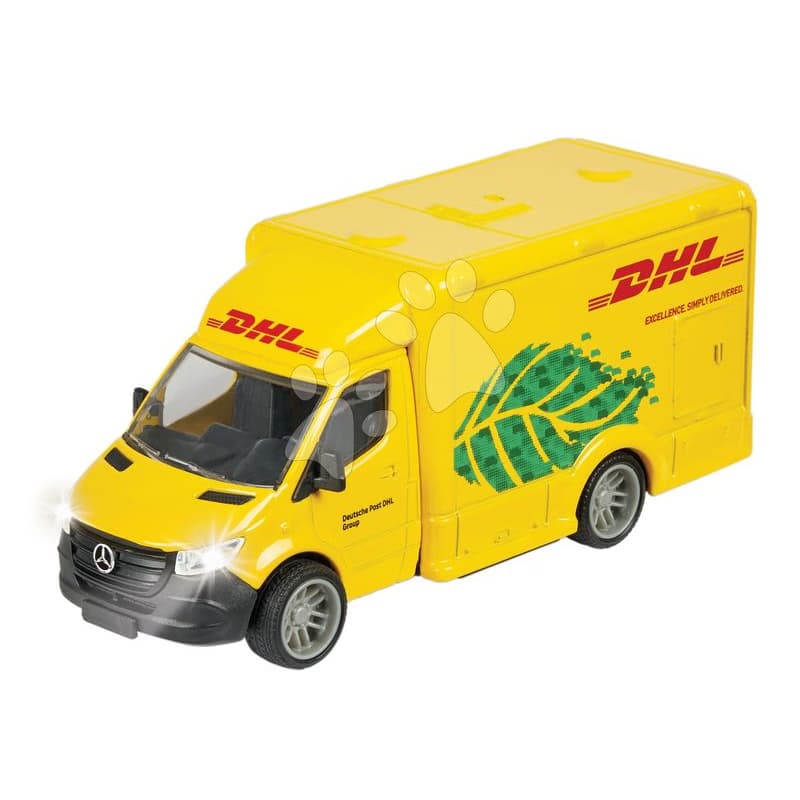 Autíčko kuriérske Mercedes-Benz Sprinter DHL Majorette so zvukom a svetlom dĺžka 15 cm 1
