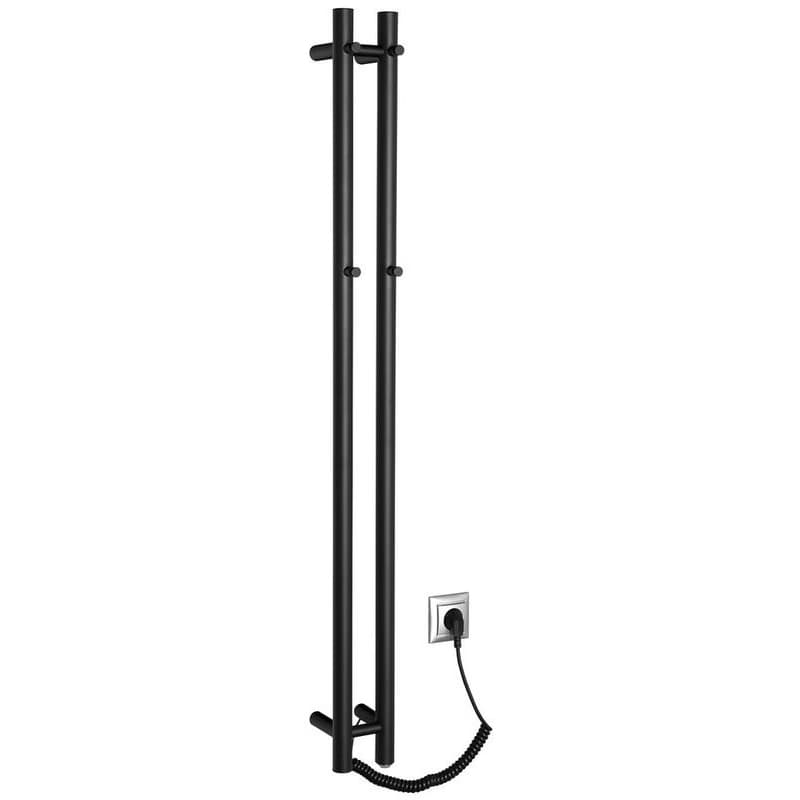 SAPHO - PAPINADO elektrický sušiak uterákov, 109x1200, 40W, čierna mat ER340