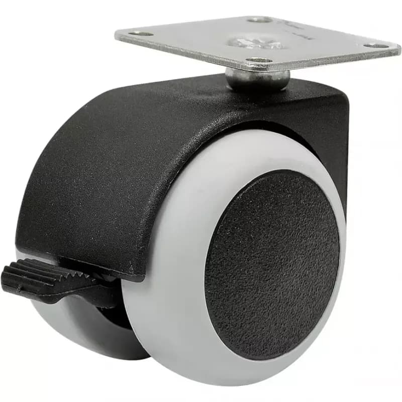 Nábytkové koliesko  50 mm/40 kg  s doštičkou, brzda 1
