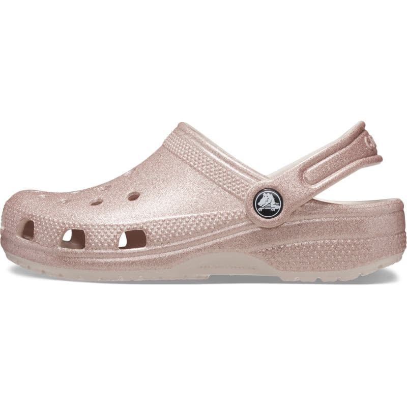 Dievčenské kroksy (rekreačná obuv) CROCS Classic Glitter Clog K quartz glitter 2