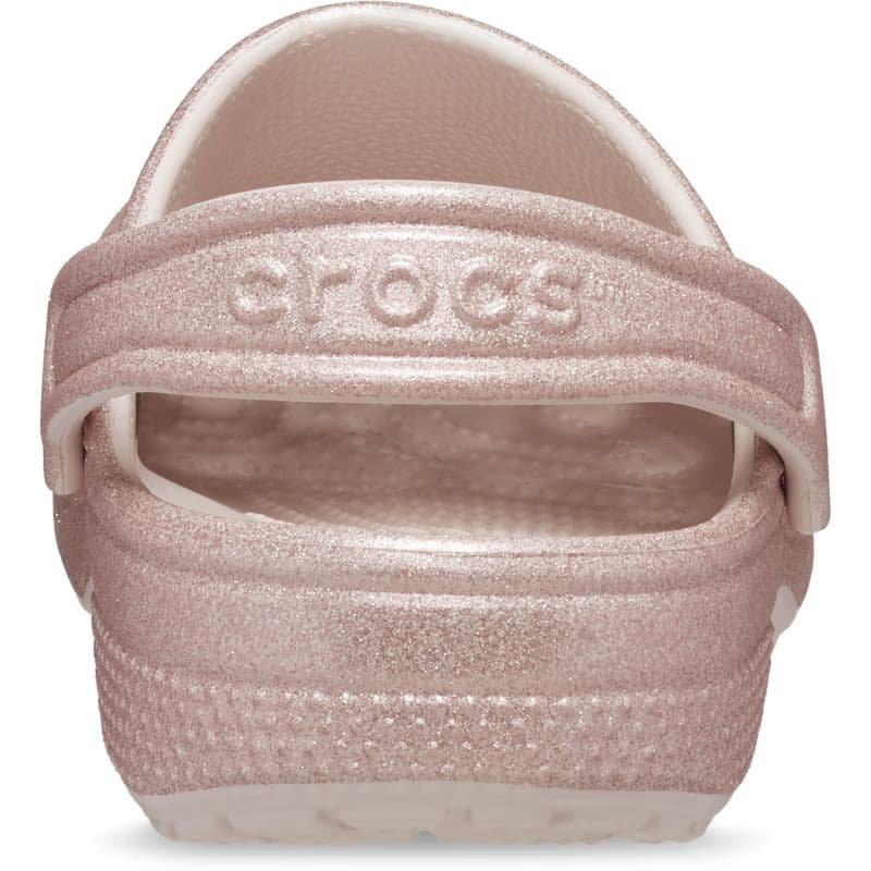 Dievčenské kroksy (rekreačná obuv) CROCS Classic Glitter Clog K quartz glitter 5