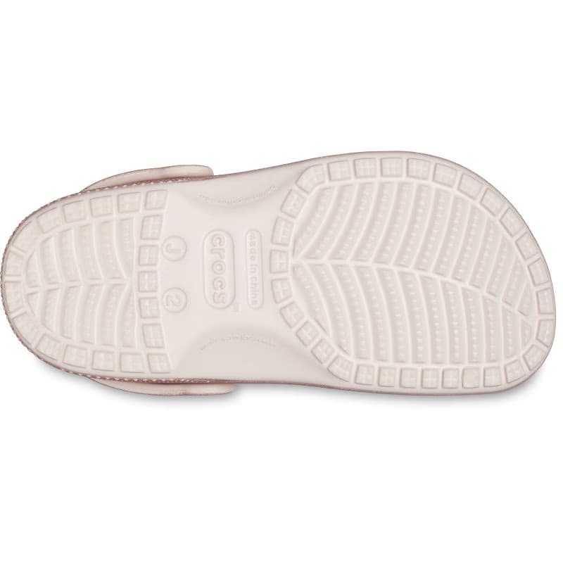 Dievčenské kroksy (rekreačná obuv) CROCS Classic Glitter Clog K quartz glitter 6