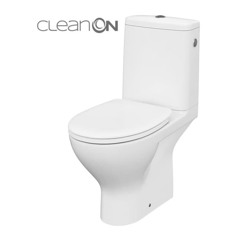 CERSANIT - WC KOMBI MODUO 43 cm 672 010 3/5 CLEAN ON, SEDADLO DUROPLAST-SOFT CLOSE K116-030 1