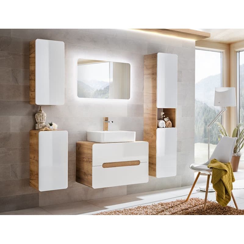 ArtCom Závesná skrinka do kúpeľne ARUBA White 810 3