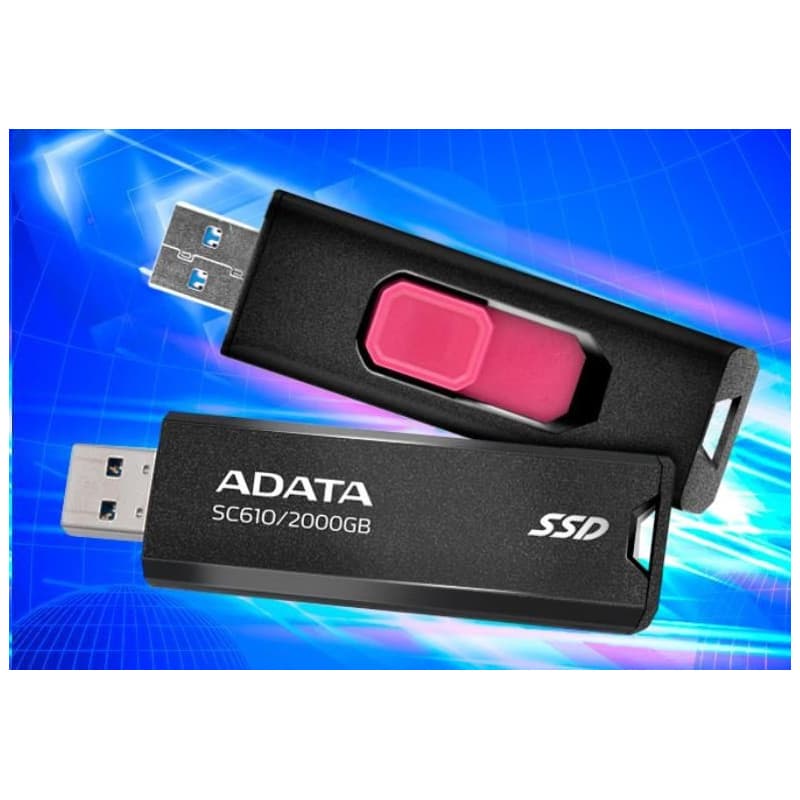 ADATA Externý SSD 1TB SC610, USB-A 3.2, čierna 1