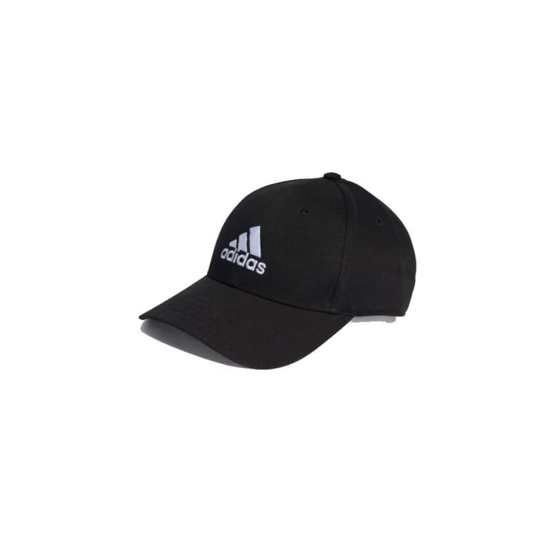 Detská šiltovka ADIDAS BBALL CAP COT BLACK WHITE Kids