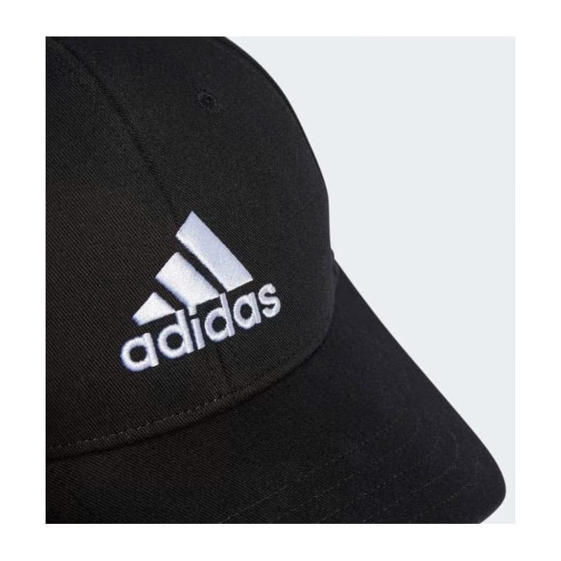 Detská šiltovka ADIDAS BBALL CAP COT BLACK WHITE Kids 3