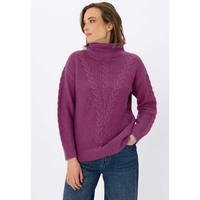 Dámsky sveter VOLCANO S-ESSIE-404M-HEATHER MEL 2