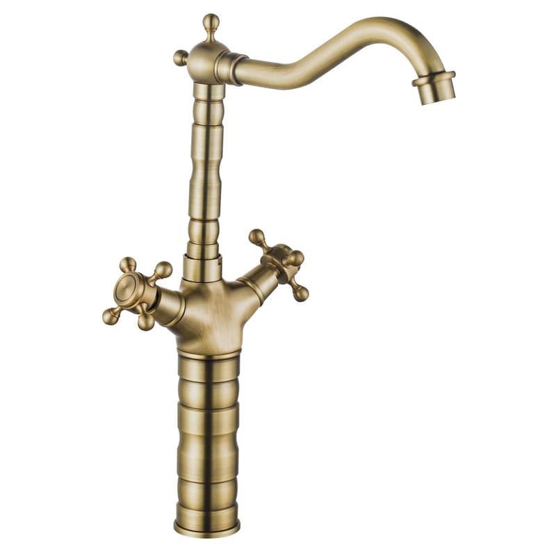 REA - Kuchynská Umývadlová batéria Rustico antique gold REA-B5521 1