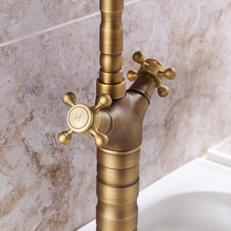 REA - Kuchynská Umývadlová batéria Rustico antique gold REA-B5521 5
