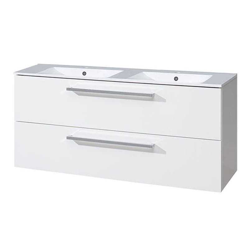 Mereo Bino, kúpeľňová skrinka s keramickým umývadlom 121 cm, biela CN663 1
