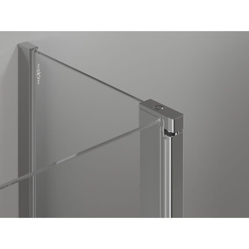 MEXEN/S - Mist Duo sprchovací kút dvere krídlové 85 x 80, transparent, chróm 8A4-085-080-01-00 4