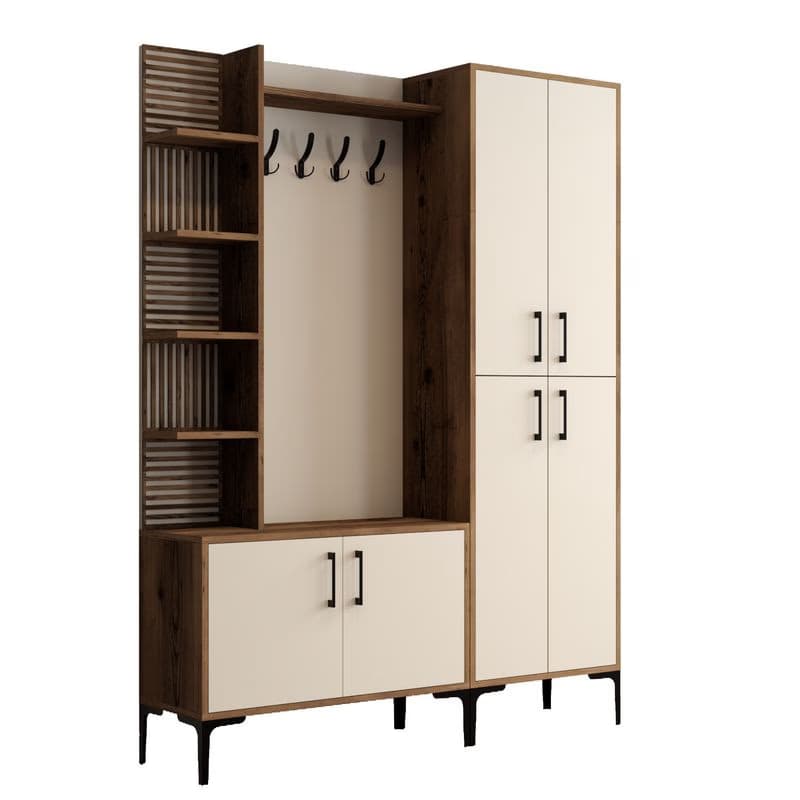 Predsieňová stena Viyana DA - Walnut, Cream 2