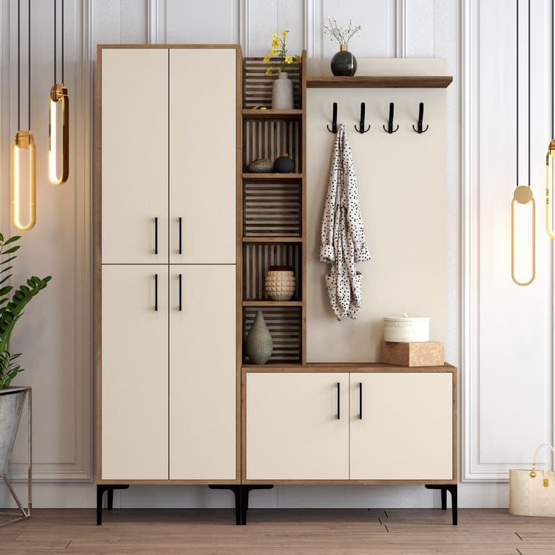 Predsieňová stena Viyana DA - Walnut, Cream 3