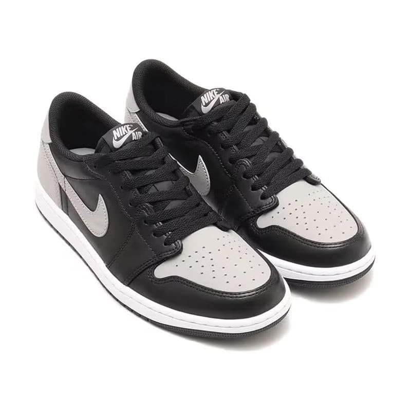 Pánska vychádzková obuv NIKE Air Jordan 1 Low OG Shadow black medium grey white 5