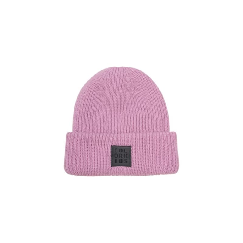Dievčenská zimná čiapka COLOR KIDS Beanie W. Wool-4213-Bonbon 1