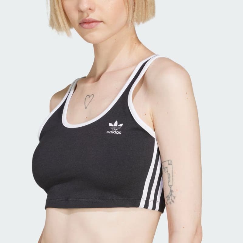 Dámske tielko ADIDAS ORIGINALS 3S BRA TOP-BLACK WHITE 5