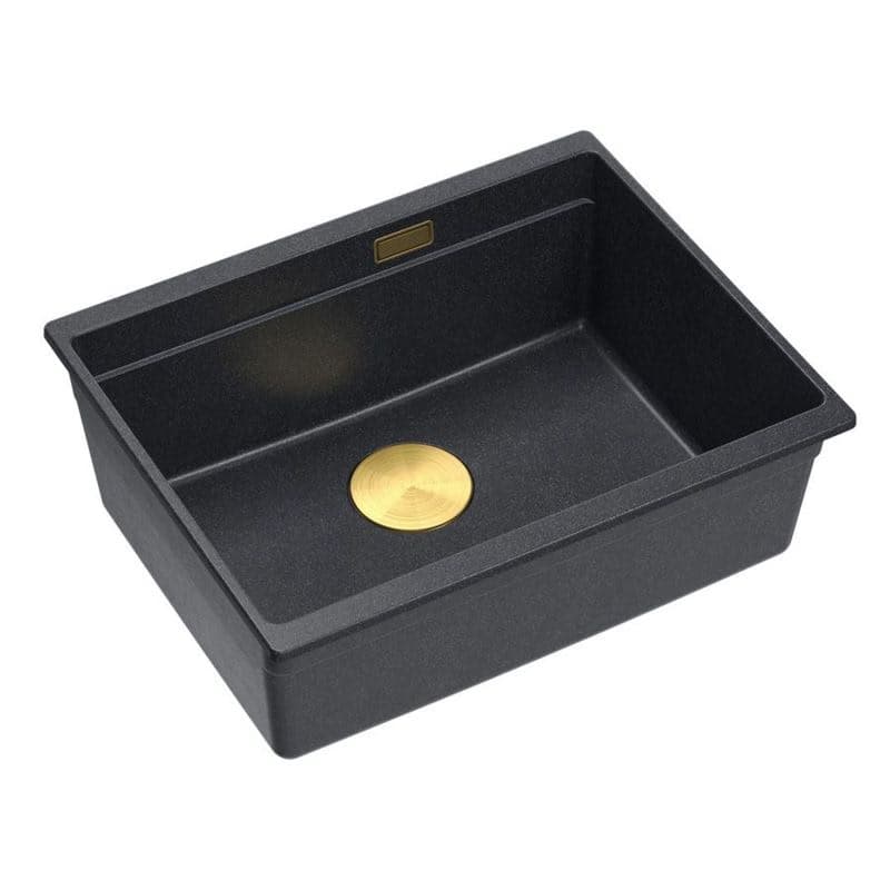 Quadron Quadron - Granitový drez Logan 100 Black Metallic Meď HQJ6045U8_PVDC1_U 1