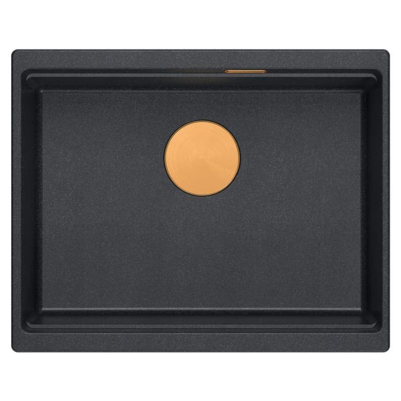 Quadron Quadron - Granitový drez Logan 100 Black Metallic Meď HQJ6045U8_PVDC1_U 2