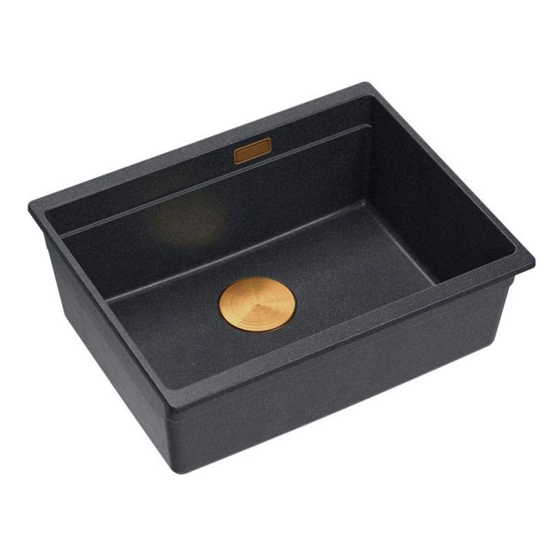 Quadron Quadron - Granitový drez Logan 100 Black Metallic Meď HQJ6045U8_PVDC1_U 4