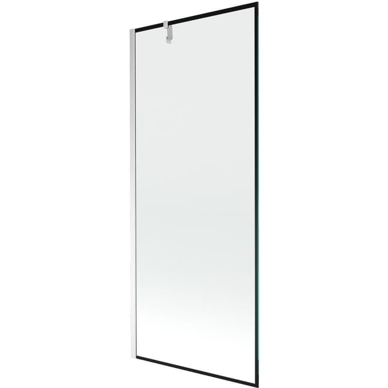 MEXEN/S - Next vaňová zástena FIX 80 x 150, čierna dekor, chróm 895-080-000-00-70-01 1