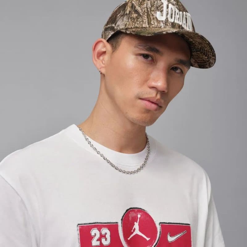 Pánske tričko s krátkym rukávom NIKE M JORDAN BRK STEEL GFX SS CREW-White 3