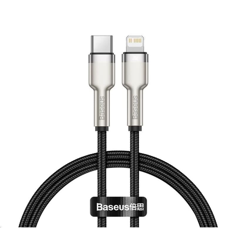 Baseus Cafule Series nabíjací / dátový kábel USB-C na Lightning PD 20W 2m, čierna 2