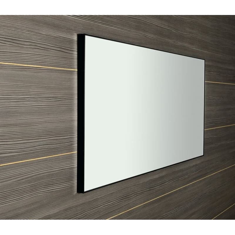 SAPHO - AROWANA zrkadlo v ráme, 120x60cm, čierna mat AWB1260 3