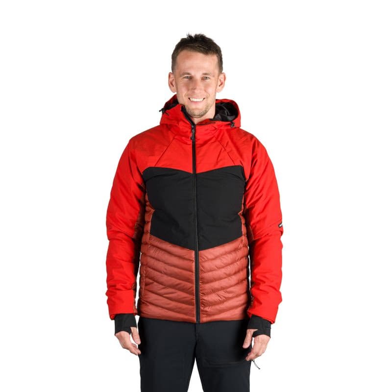 Pánska turistická bunda NORTHFINDER EMERYK-361redblack 2